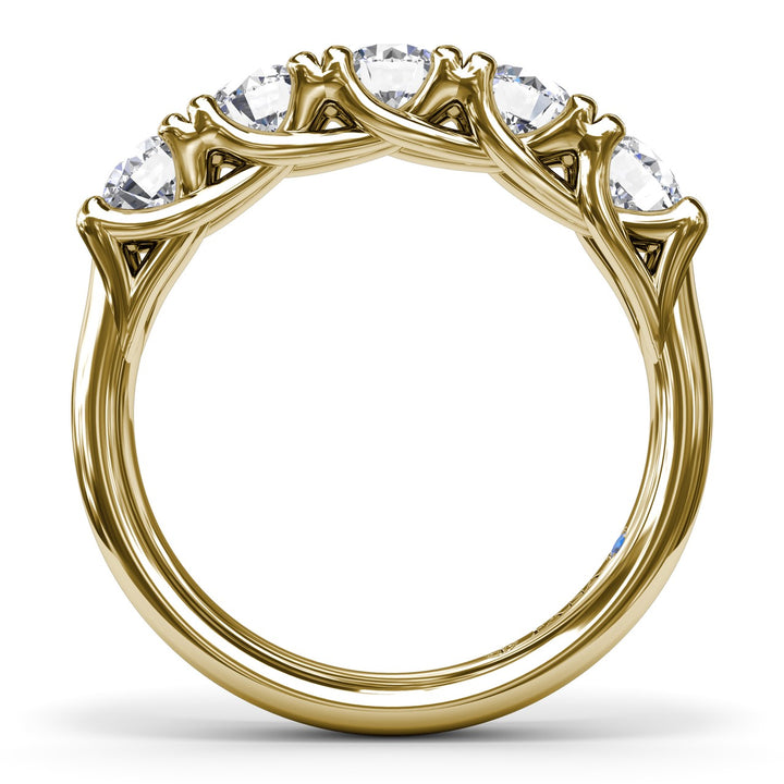 Round Diamond Anniversary Band