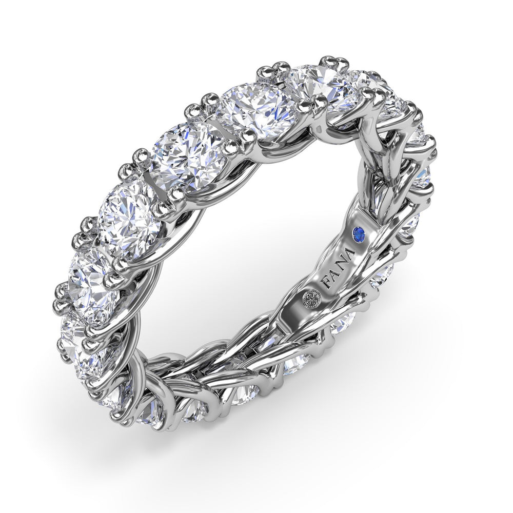 Round Diamond Eternity Band