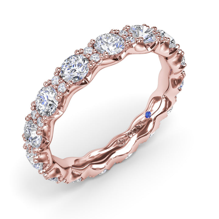 Round Diamond Eternity Band