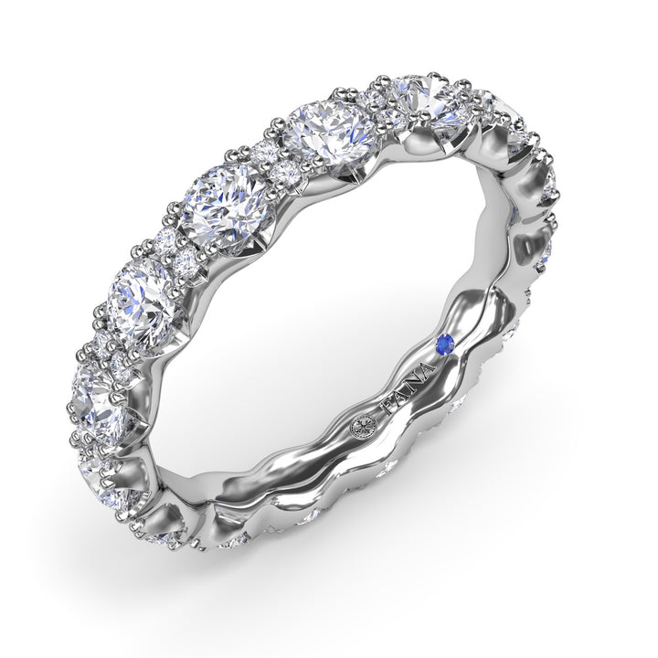 Round Diamond Eternity Band