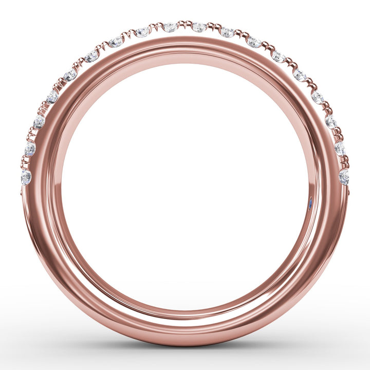 Double Row Prong Set Diamond Band