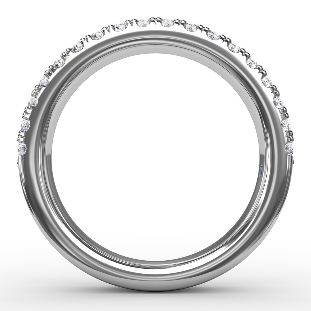 Double Row Prong Set Diamond Band