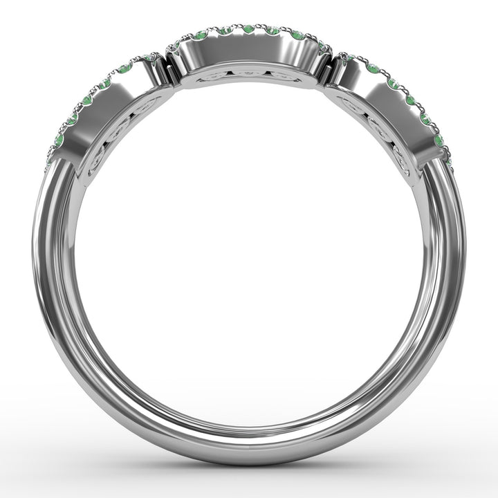 Petite And Precious Emerald And Diamond Ring