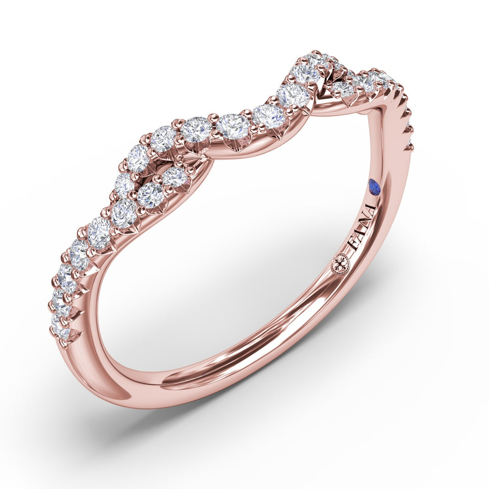 Curved Diamond Ring