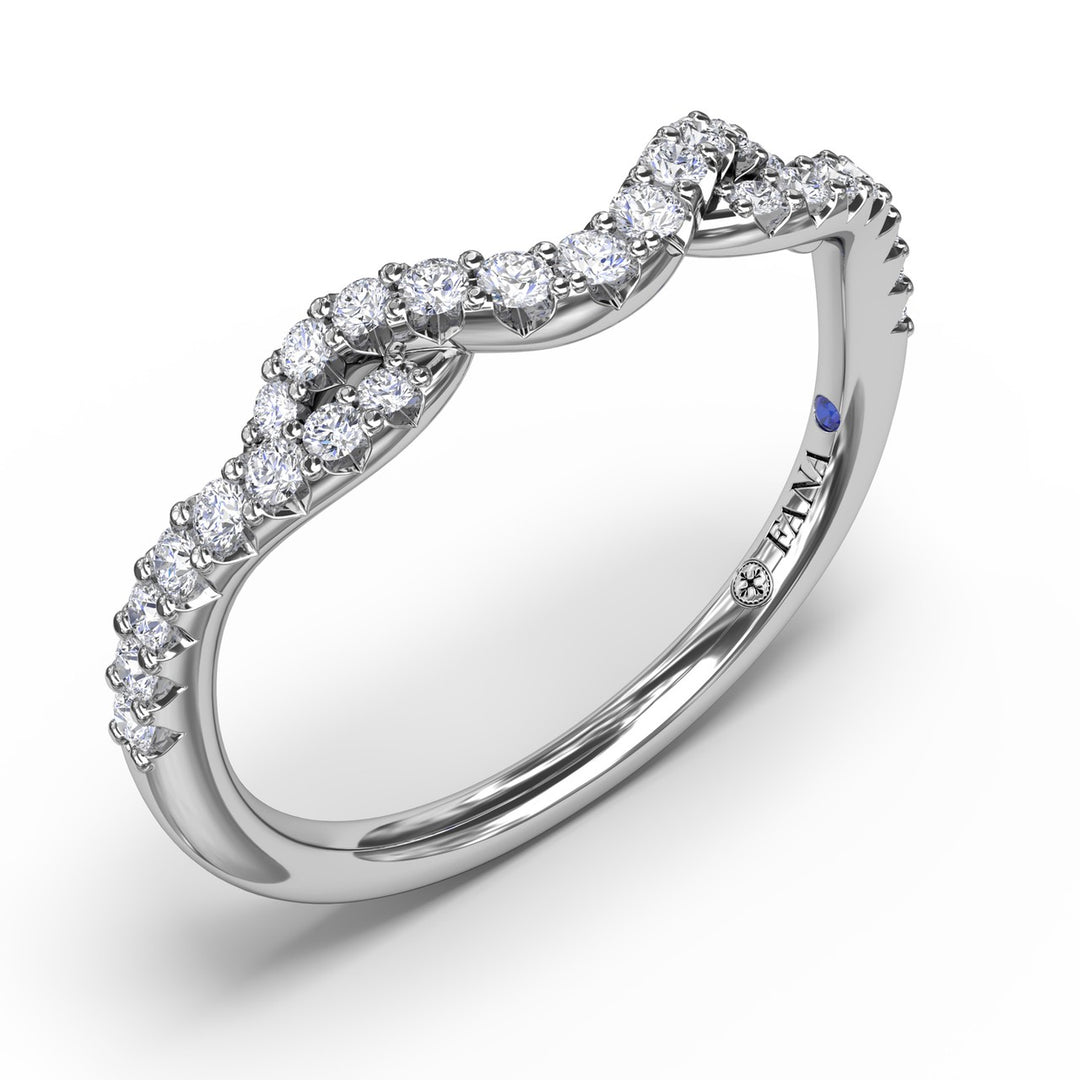 Curved Diamond Ring