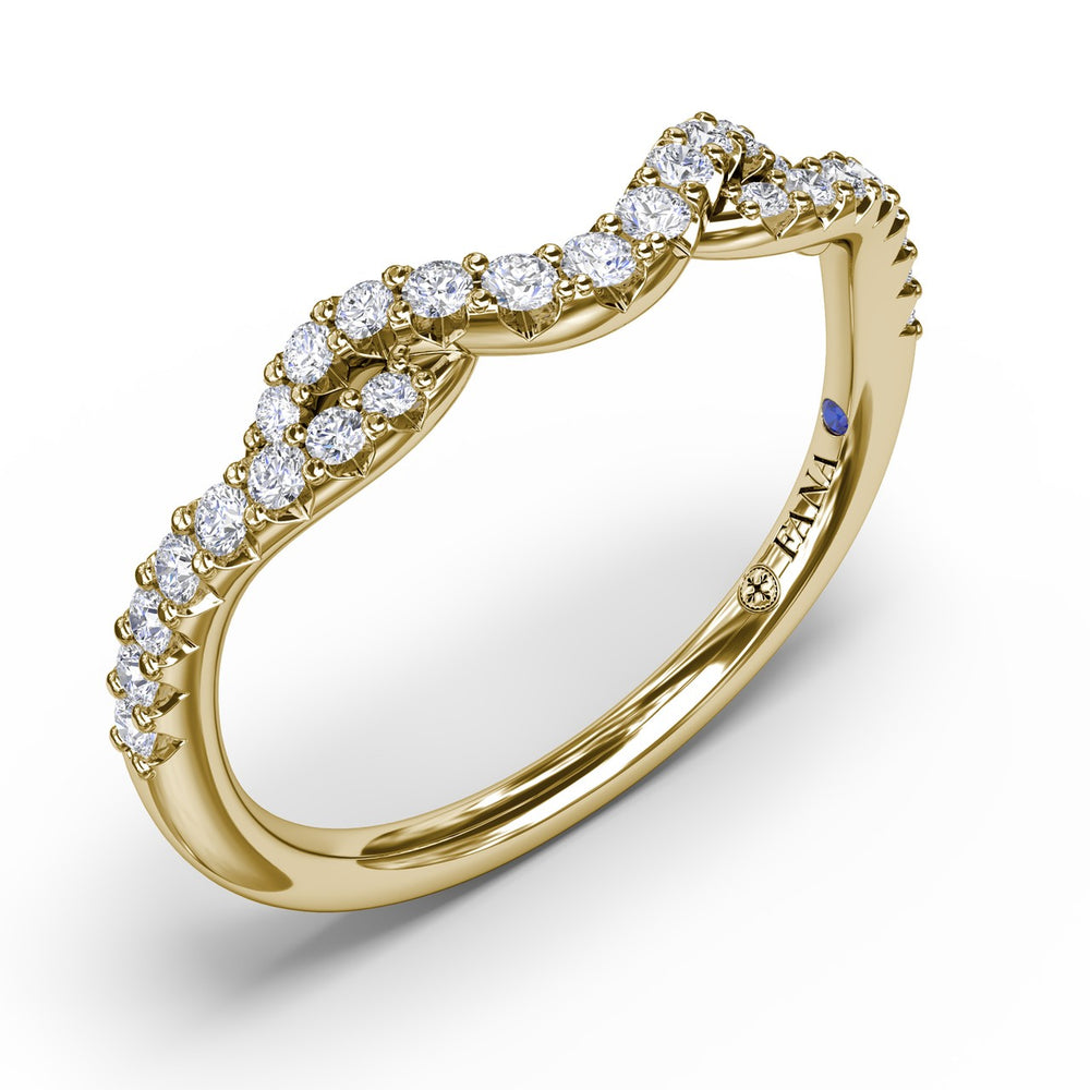 Curved Diamond Ring