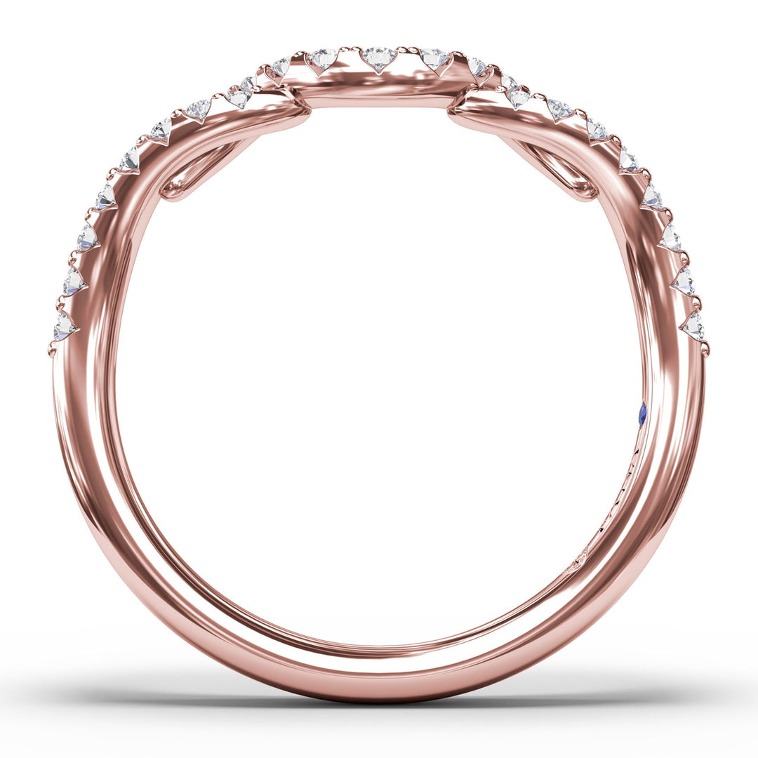 Curved Diamond Ring