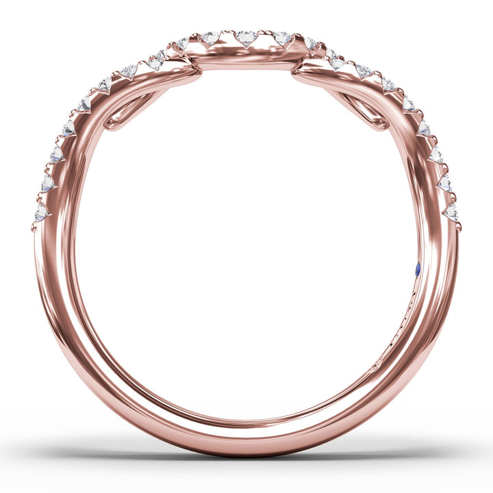 Curved Diamond Ring