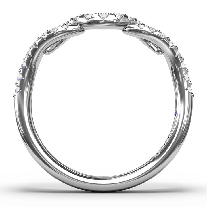 Curved Diamond Ring