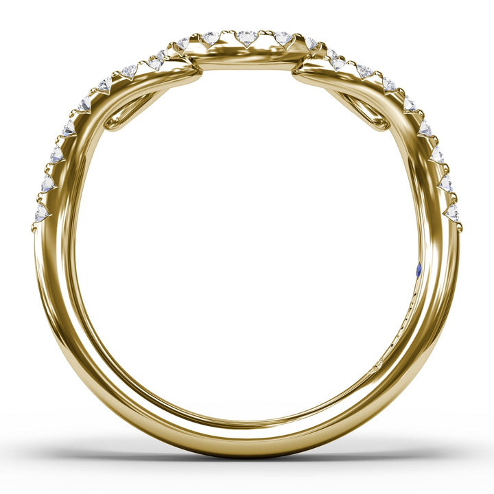Curved Diamond Ring