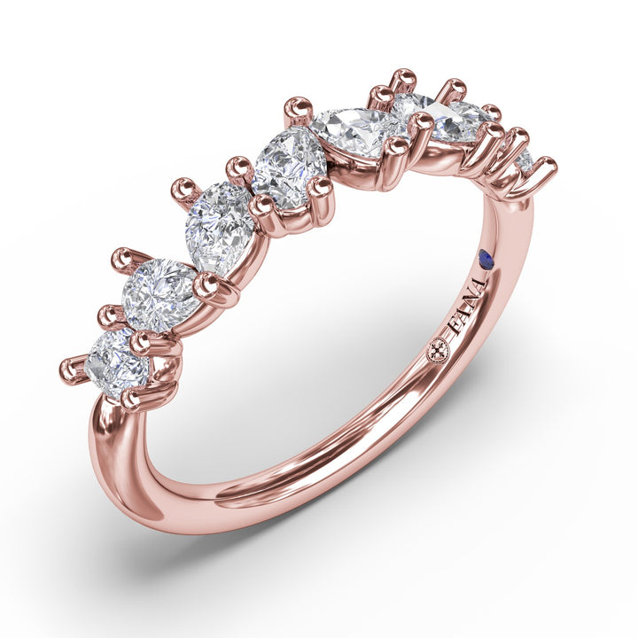 Pear Cluster Diamond Ring