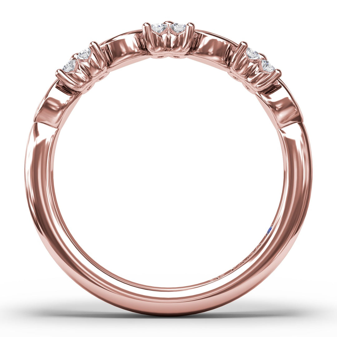 Mixed Marquise and Floral Diamond Ring