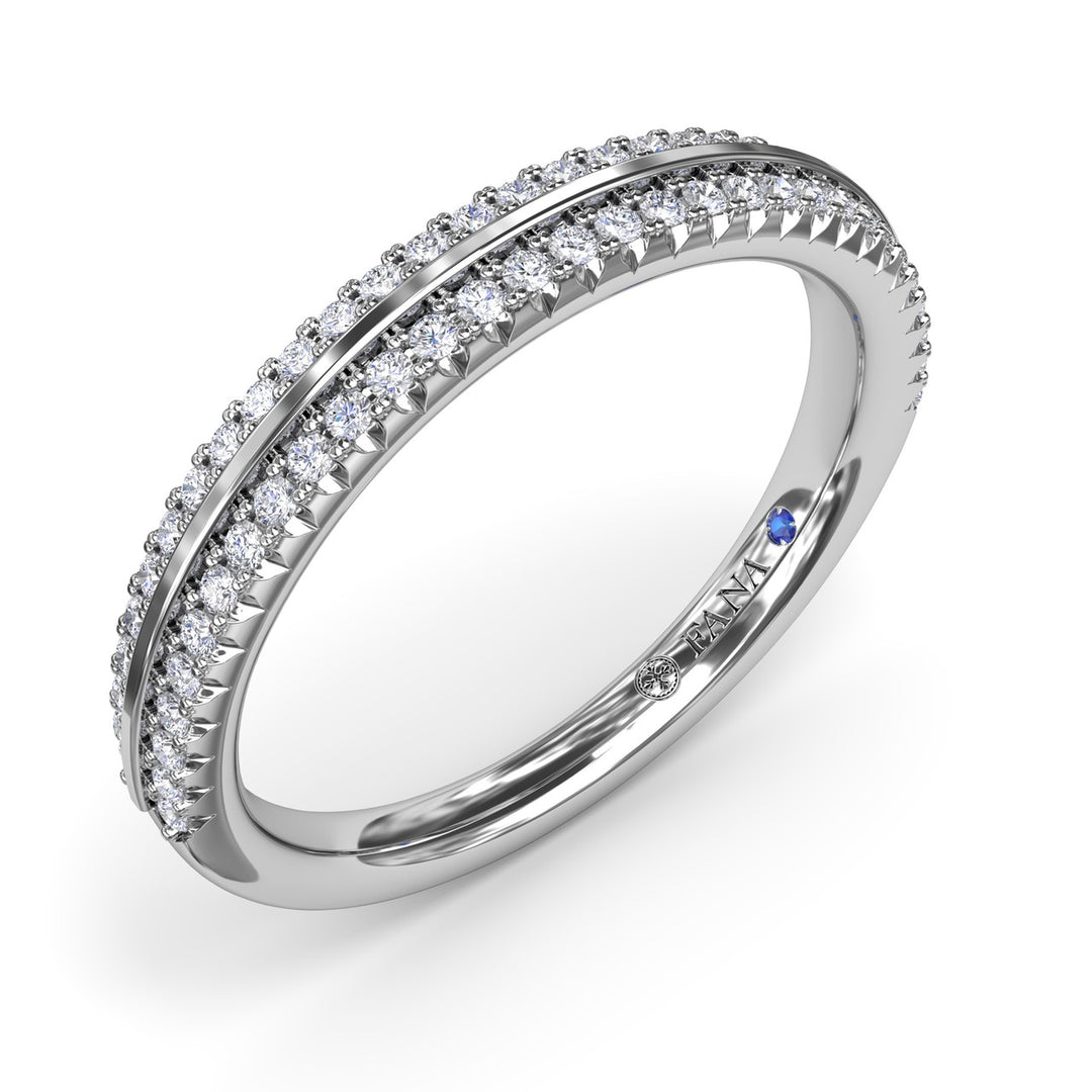 Split PavÃ© Diamond Band