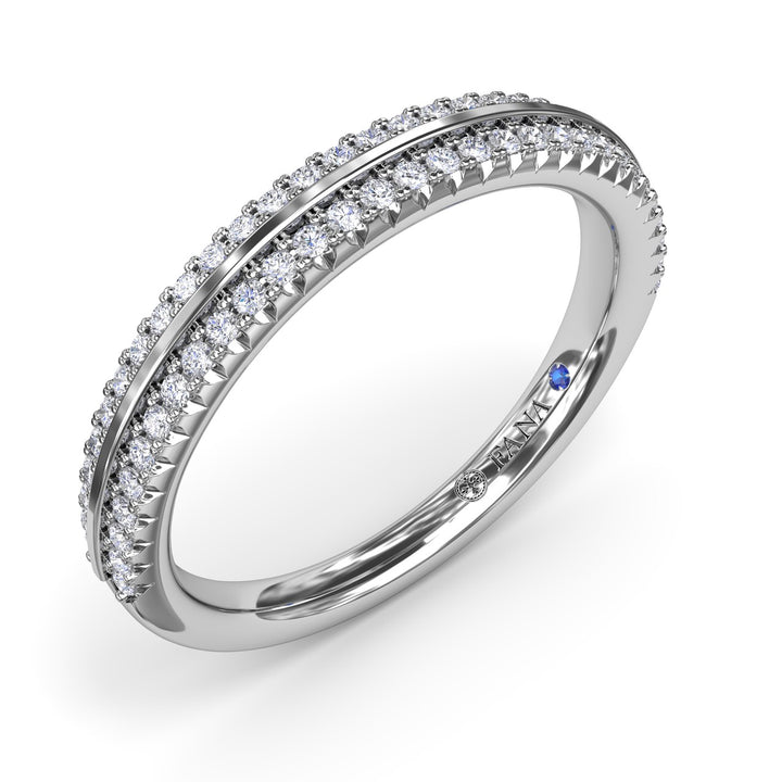 Split Pavé Diamond Band