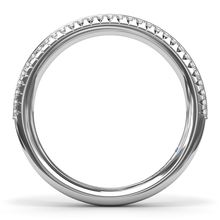 Split PavÃ© Diamond Band