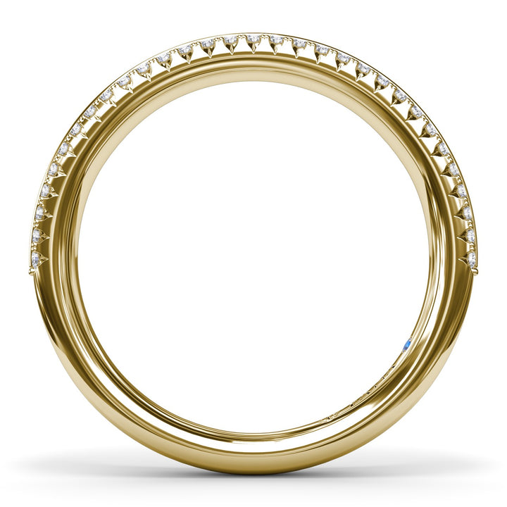 Split PavÃ© Diamond Band