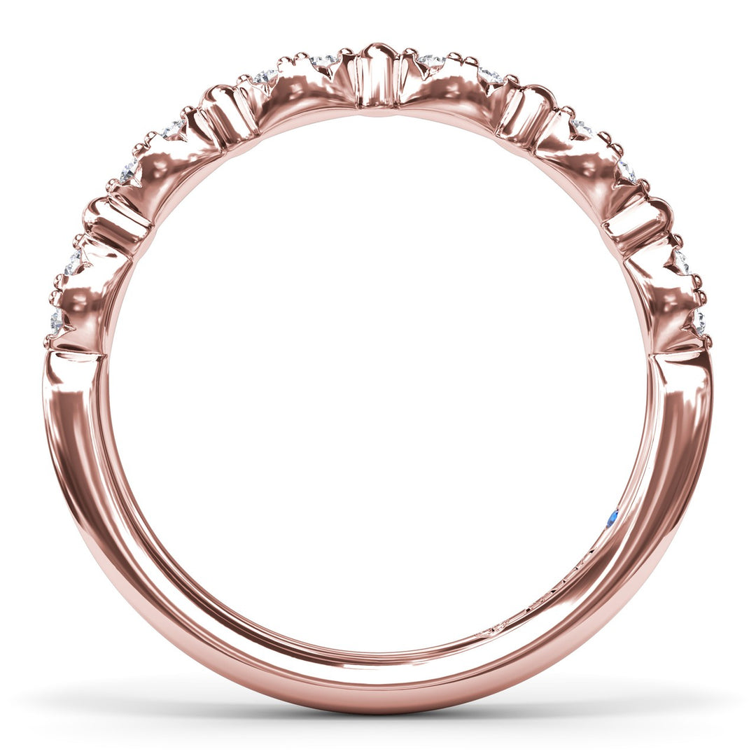 Floating Shared Prong Diamond Band