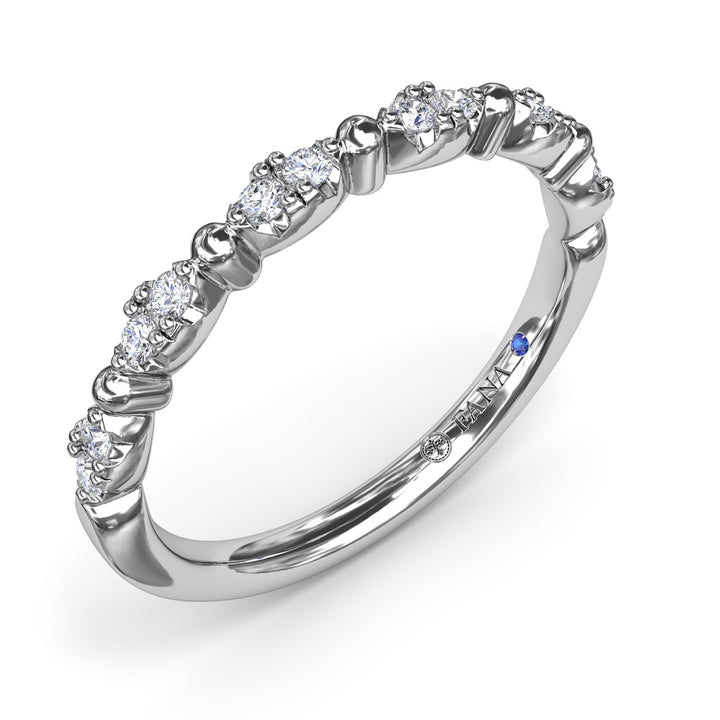 Floating Shared Prong Diamond Band