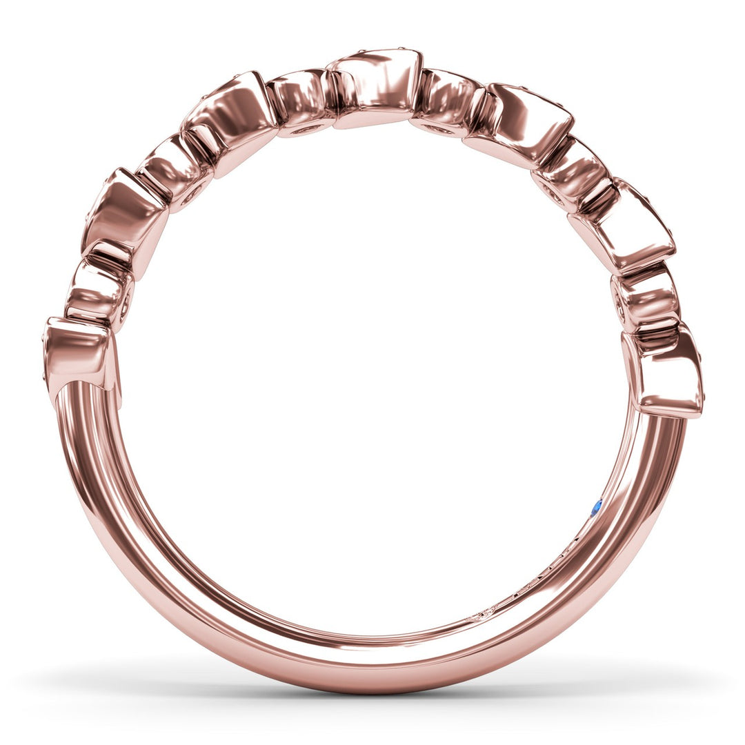 Multi-shaped Bezel Set Diamond Band