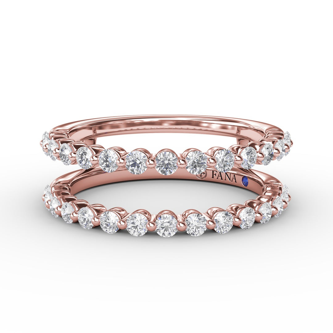 Single Prong Diamond Insert Ring