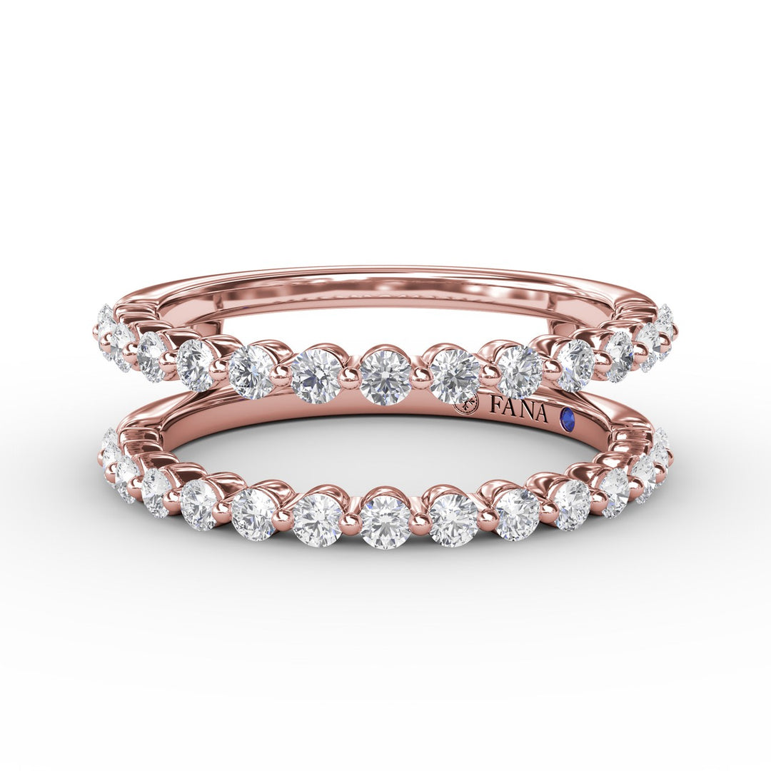 Single Prong Diamond Insert Ring