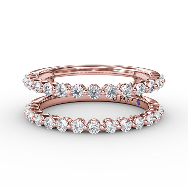 Single Prong Diamond Insert Ring