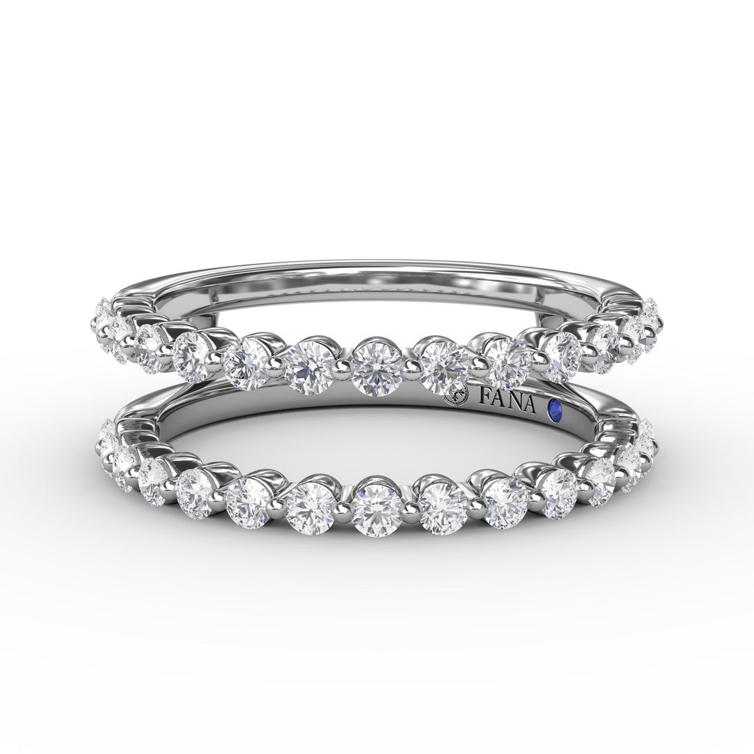 Single Prong Diamond Insert Ring