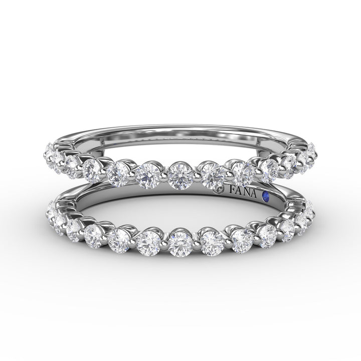 Single Prong Diamond Insert Ring