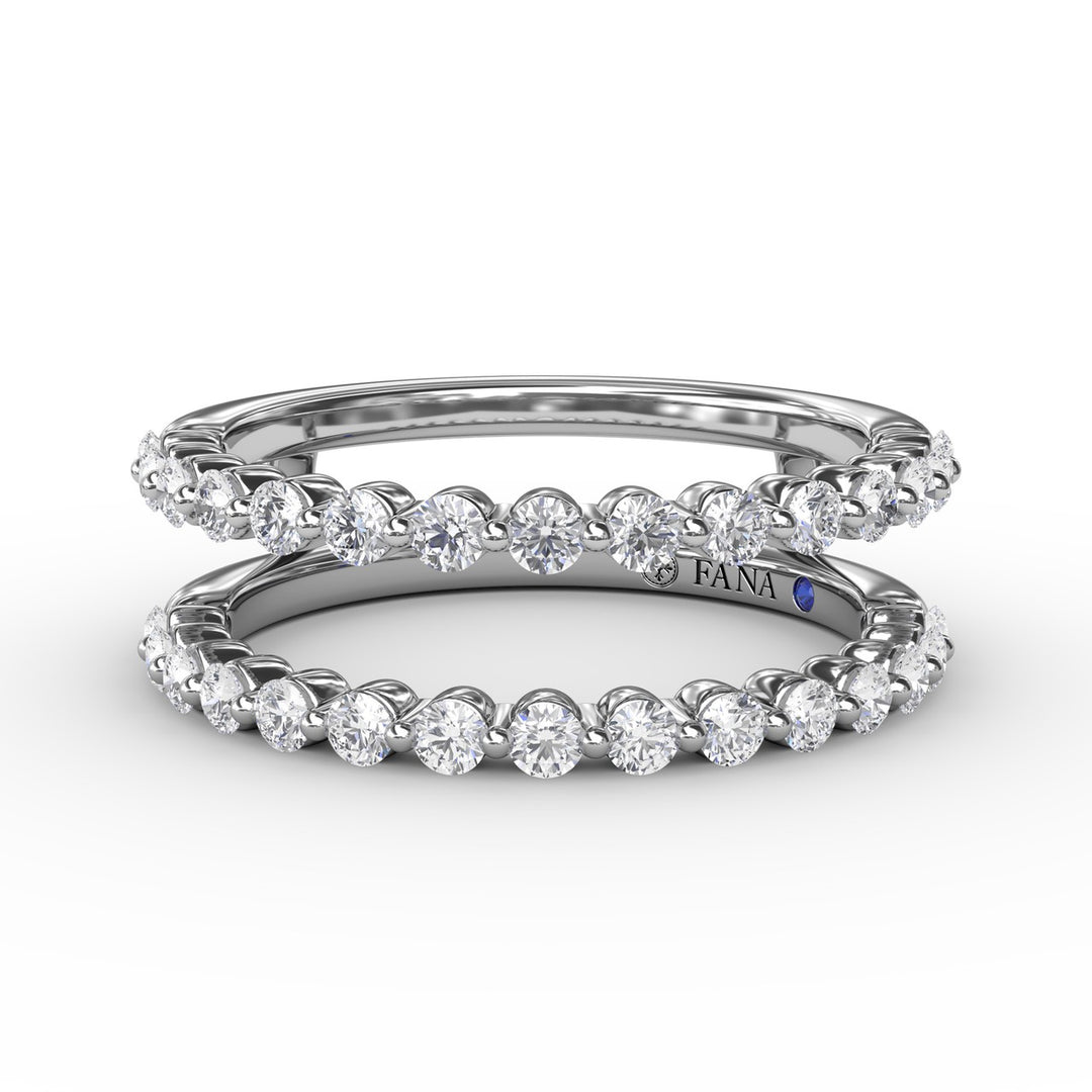 Single Prong Diamond Insert Ring