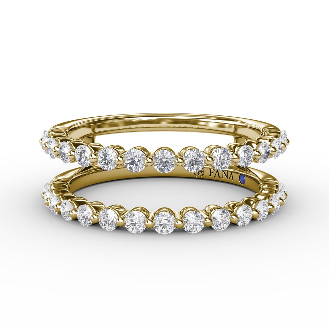 Single Prong Diamond Insert Ring
