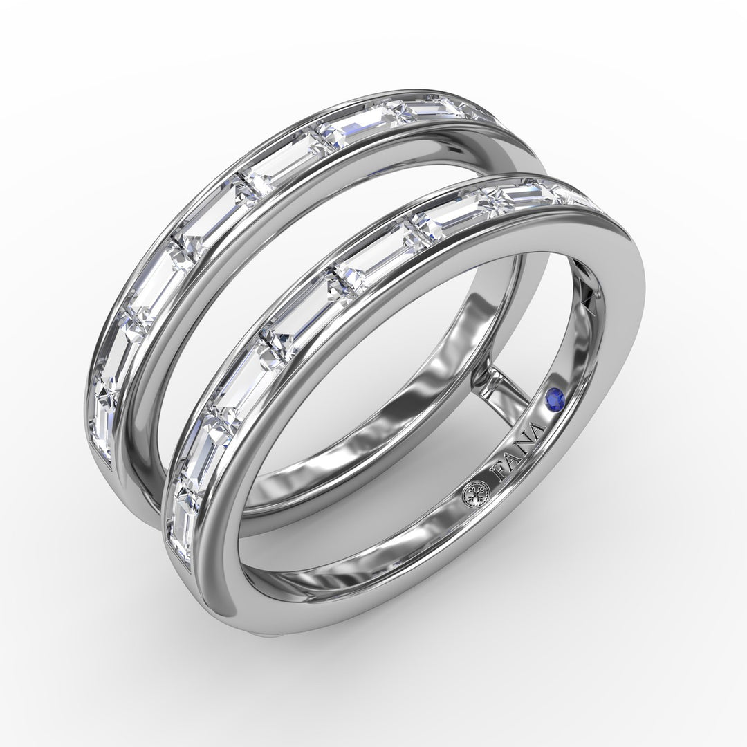 Channel Setting Diamond Insert Ring