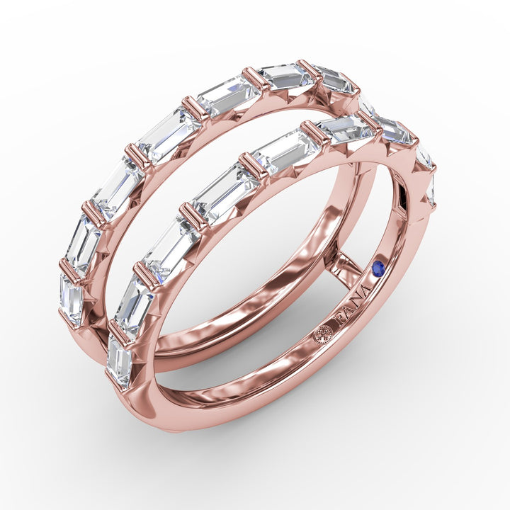 Baguette Cut Diamond Insert Ring